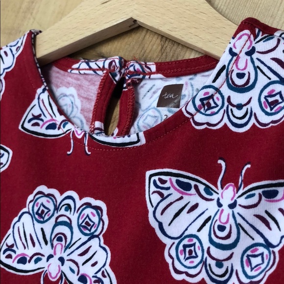 Tiered red butterfly dress Tea Collection - Picture 5 of 5